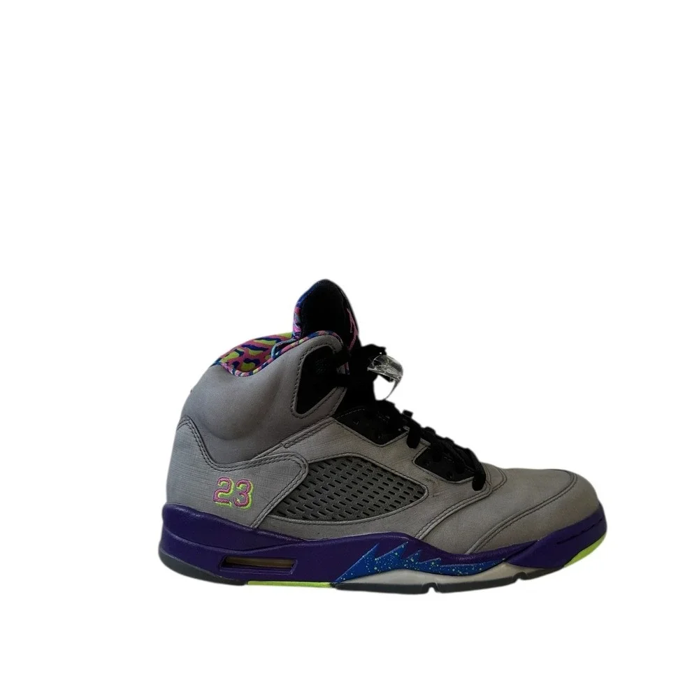 Jordan 5 Retro Alternate Bel-Air Mens Grey Purple DB3335-100 High Top Sneakers 9